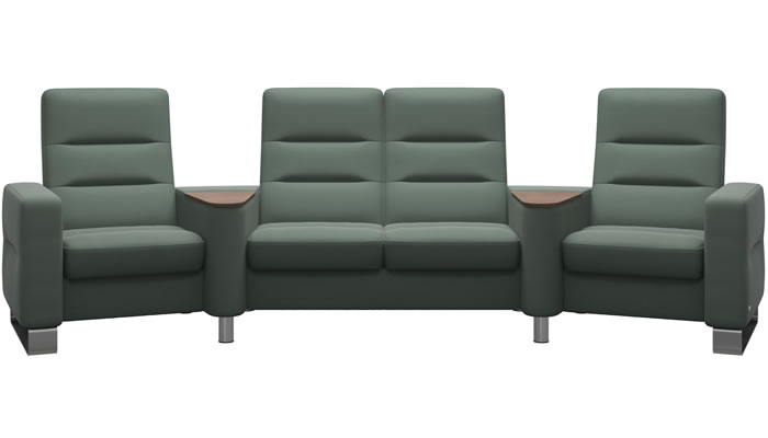 Stressless Wave Sector in Paloma Sage Green Leather